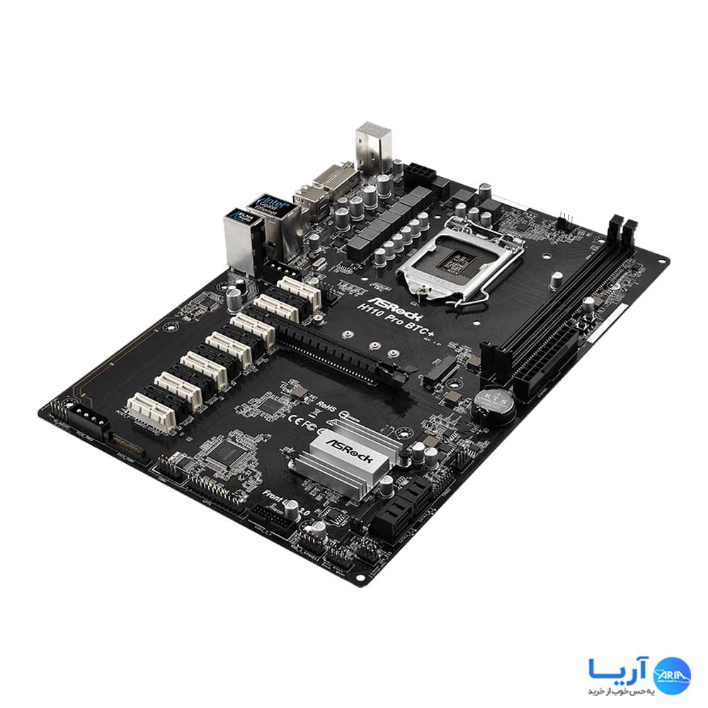 قیمت و خرید مادربرد ازراک H110 Pro BTC Plus | فروشگاه آریا